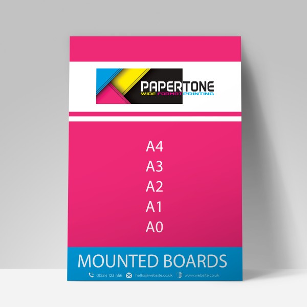 Mounted Boards - Fixed Sizes